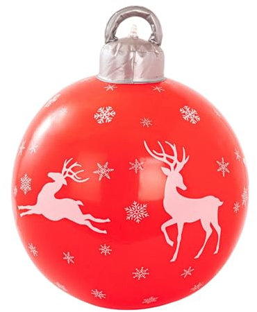 Weihnachtsbaumkugeln, PVC Ball Ornamente Weihnachtsdekoration, Weihnachtskugeln Dekorationen für Draußen, Garten, Weihnachtsbaum