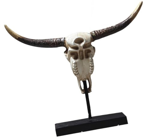 CORHAD Horn-Ornament Retro Aus Harz Und Metall Für Schreibtisch Wohnzimmer Geschäft Dekoration Bastel-Horn-Ornament Kreatives