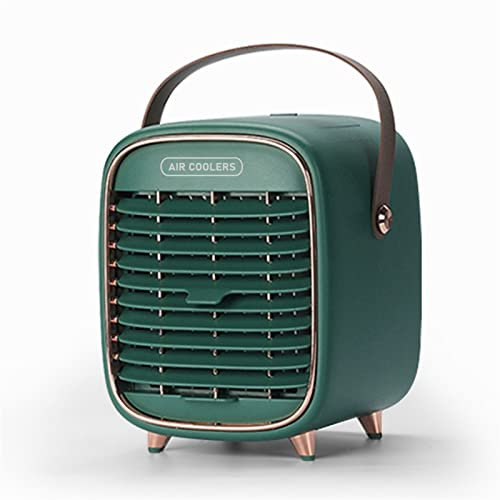 YYUFTTG Mini air conditioner Battery Powered Portable AC Air Conditioner Small Evaporative Coolers With Water Mini House Ice Cube For