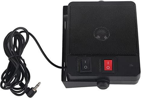 Mtlavishness External Speaker 16. 0×11. 0×6. 0 Car Radio Speaker Stable Clear Sound External Speaker With Base For For For Impedance Cb Radio Extension Speaker