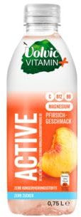 Volvic Vitamin+ Active Pfirsich aromatisiertes Wasser, 12er Pack (12 x 0.75 l) EINWEG