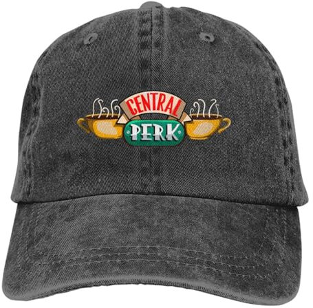 GUPUOOU Central-Perk-Friends Tv Show Baseballmütze Retro Distressed Gewaschene Kopfbedeckung Männer Frauen Outdoor Hüte Kappe Baumwolle, für alle Jahreszeiten