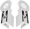 Briny River 1 Set Bath Screen Hinges Brackets Shower Screen Hinges ABS Chrome Plating Bathroom Shower Brackets Shower Bath Screen Set