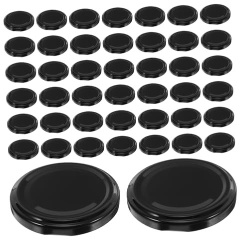 Couvercle Pot Confiture, 50pièces Couvercles Hermétiques Pour Bocaux Verre Lot De Réutilisables Pour Conserve Et Stockage Alimentaire Design Élégant Et Étanche Pour Préserver Vos