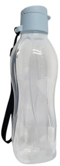 Tupperware To Go Eco Eco Eco Easy Flip Top Botella EcoEasy de 0,5 litros (azul claro con correa)