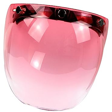 Toyvian Visiera Rimovibile Per Casco Bici Visiera Antiriflesso e Antivento PC Tre Fibbie Per Occhiali Rosa Sfumato Per Fai Te