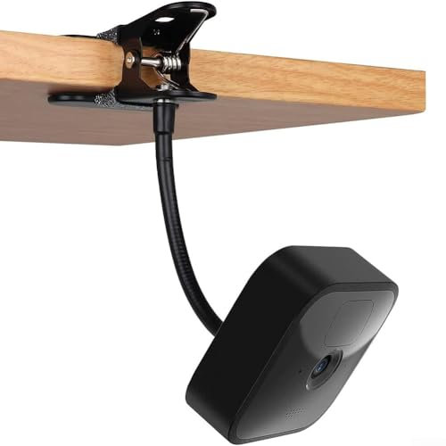 Feegow Flexible Clip Clamp Mount for Blink Outdoor 4, for (4th Gen) & (3rd Gen)/XT Cameras, Metal Adjustable Gooseneck Clip Mount Outdoor/Indoor