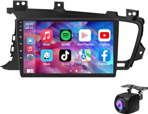 Keoaiob Autoradio für K-ia K5 Optima 2011-2015 9 Zoll Android Touchscreen Autoradio, Carplay/Android Auto / 1080P / Hi-Fi Audio/Bluetooth/WiFi/SWC/FM/AM AHD Rückfahrkamera MIC(Size:M700S)