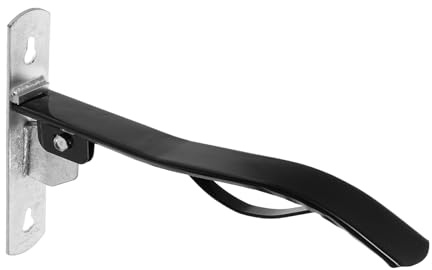 SHINEOFI Support de Porte-Selle Pliable en Métal Noir – Étagère Murale Compacte pour Matériel D'équitation – Rangement Stable pour Selles Anglaises et Western – Organisateur Écurie