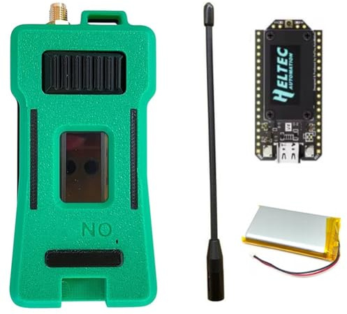 IJSDNVJNDX Case Set for Heltec V4 WiFi LoRa 32 Dev-Board Including 3000mAh Battery, Soft Antenna, SX1262 Solar Power Module& BLE Support C