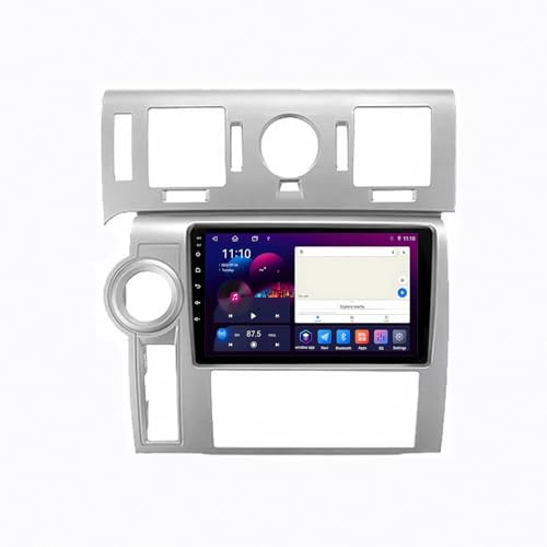Coche con Carplay Android Auto Inalámbrica para Hummer H2 E85 2007-2009 A-Pple Carplay & Android Auto, Autoradio Portátil Car Play con Pantalla Táctil, 4 Nuclear 1G+32G