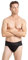 Capezio Quilted Cotton Panel Thong Dance Belt, Black, Medium