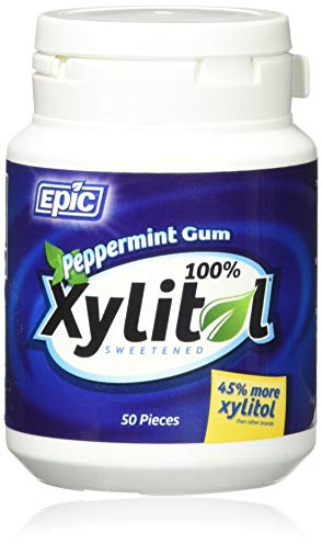 Epic Dental Gum,PPPRMNT,XYLITOL SWTND, 50 CT