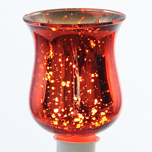 Drafimex Teelichtglas PLUG IN - 4er Set - Partylicht - Rot - Aufsatz - 8 cm