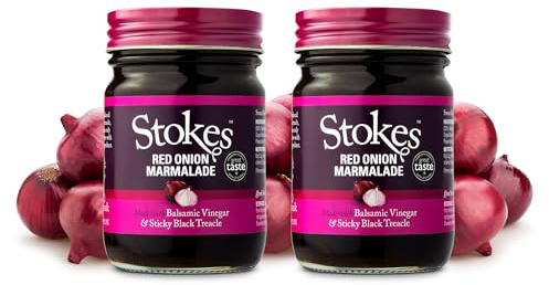 Stokes Sauces Red Onion Marmalade (265g) - Pack of 2 | Features condiment with a distinct flavour profile for cooking, dipping or table serving.