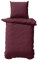 Class Home Collection Bettwäsche 135x200 Baumwolle – 2-teiliges Bettwäsche-Set mit Reißverschluss, Bettbezug + Kissenbezug 80x80 cm, Ganzjahres-Bettwäsche, Uni Bordeaux