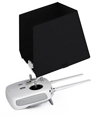 Passend für iPad Air 2, iPad Air, 9,7 Zoll Tablet, FPV-Monitor, Sonnenblende für DJI Phantom 3 Transmitter Fernbedienung, Schnellentriegelung, iPad-Halterung, Clip, Schwarz