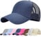 UMIPUBO Mesh Baseball Cap für Damen Basecap Outdoor Sport Mütze Lässig Baseballkappe Nettokappe Schachtelhalm Baseballmütze (Marine)