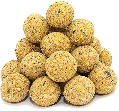 Vogelfood 200 x 90 g =18 kg Meisenknödel mit Insekten ohne Netz Vogelfutter 4 Jahreszeitenknödel Wildvogelfutter Ganzjahresfutter Fettfutter