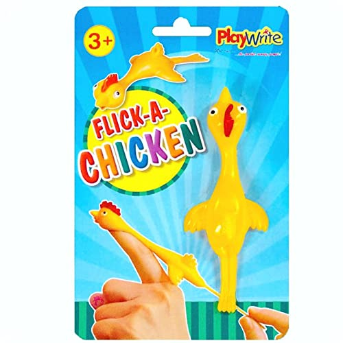 Playwrite 2 X Children Kids Flick A Chicken Novelty Catapult Party Bag Toy Pinata Fillers