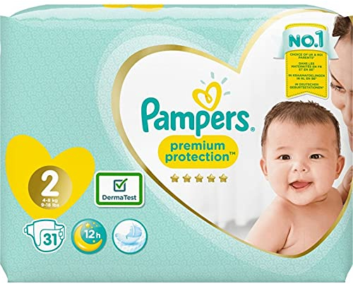 Pampers Premium Schutz New Baby Size 2 4-8kg - 30 Windeln Premium Protection