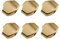 6 Gitarre Tuning PEG Button Machine Zinklegierung Goldene Kappe