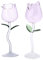 MONLEYTA Rose Fleur gobelet Verres, flûtes à Champagne en Cristal soufflé à la Main vin Rouge Chic