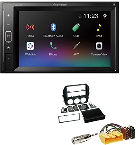 Pioneer DMH-A240BT 2-DIN Autoradio Bluetooth USB passend für Mazda MX-5 III Facelift ab 2008 schwarz