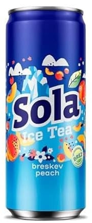 SOLA the real taste - Hergestellt mit echten Zutaten und mit gepresstem Geschmack (Pfirsich (kann), 0.33 L)