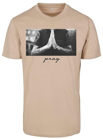 Mister Tee Herren T-Shirt Pray Tee Sand M