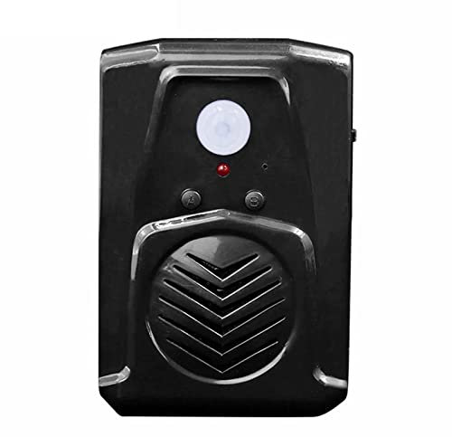 PIR Infrared Motion Sensor Activated Audio Recordable Player Download MP3 Files Freely for Shop Store Factory Supermarket Entry Greeting Alarm, Music or Sound Effects (Recordable black)
