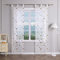 Delien Schiebevorhänge 2er Set Transparente Schiebegardinen Modern Flächenvorhänge Küche »Schmetterling« Wohnzimmer Vorhang Landhaus Fenster Gardinen Schals mit Schlaufen BxH 57x145cm,Gold