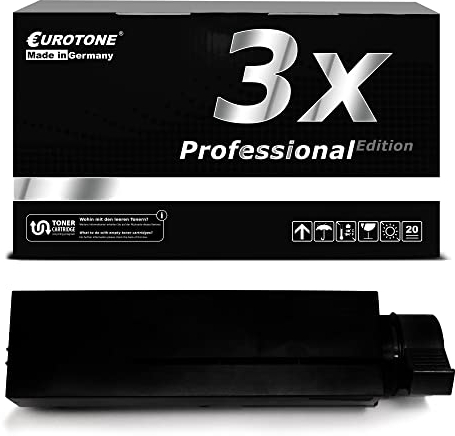 EuroPro Toner 3X kompatibel für Oki B412 B432 B512 ersetzt 45807102 Schwarz Black