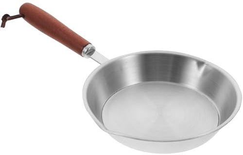 Kichvoe Poêle à Frire Acier Inoxydable Pan Non-adhésif Pour Cuisson Poêle Multifonctionnelle Déjeuner Et Cuisine Familiale
