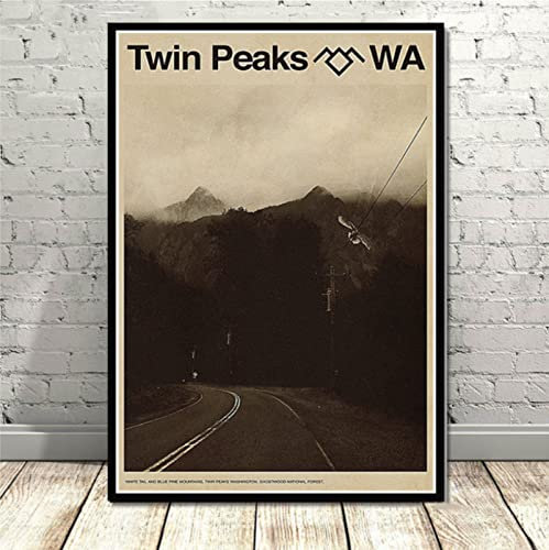 Poster Twin Peaks Poster, Vintage-Tv-Poster, Leinwand, Gemälde, Dekoration, Kunst, Poster Und Drucke, Heimdekoration 50X70Cm Kein Rahmen