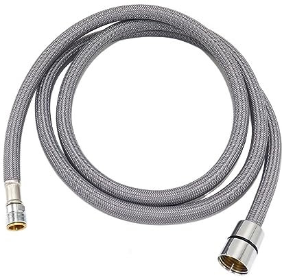 F1/2 M15*1 Ausziehbarer Ersatzschlauch for Küchenarmatur,Nylon Geflochtener Flexibler Wasserschlauch for Küche,Ausziehbarer Wasserhahnschlauch Spinnrohr Sanitär Wasserhahnschlauch ( Color : grau , Siz