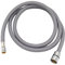Overhil1s F1/2 M15*1 Tuyau d'eau Flexible Tressé en Nylon for Tuyau Robinet Extractible Cuisine Tube Rotation Noir Gris Tuyau Robinet Plomberie Tuyau Robinet Extractible (Color : Gris, Size : 150cm)