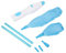 Yosoo Electric Dust Brush, Blinds & Furniture Cleaning Tool, 180° Bendable, Black Plastic Head & Handle, Perfect for Windows, Fans & Shutters