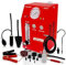 pakowin Détecteur de Fuite de Fumée Automatique- Testeur de Système de Vide EVAP 12V DC pour Systèmes de Tuyauterie avec Fonctionnalités Multiples et Indication de Pression - Rouge