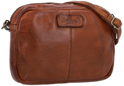 Gusti Handtasche Leder - Dominic Damen Umhängetasche Ledertasche Vintage Braun Leder