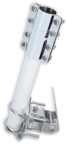 Antenna Wall Mounting Kit, L Shape Roof Mount for V2 Rectangular Dish, Waterproof Ajustable Pole Mast Mountign Bracket with Flexible End