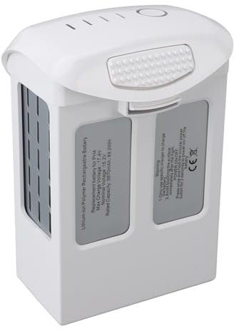 Drohnenbatterie mit Hoher Kapazität, 5870 MAh, Intelligenter Akku für Phantom 4 Pro 4A 4P Plus 4Pro V2.0 RTK Multi Drone, Weiß