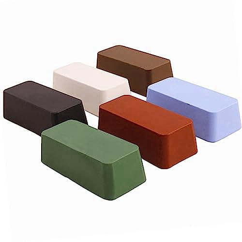 MOLERRI 6-Teiliges Metallpolierpasten-Set, 24 Unzen Polierpastenstangen, Je 4 Unzen Polierscheiben, Polierpasten