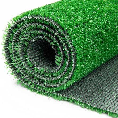 TAPISO Fanyo Rasenteppich Kunstrasen Grün - Höhe:10 mm Meterware für Garten Balkone Terrassen Wintergärten 400 x 200 cm
