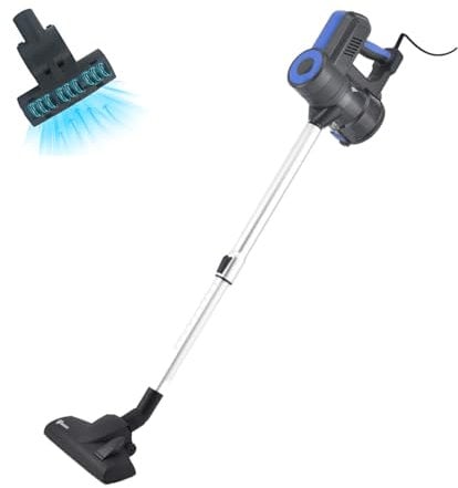 Akitas S12 kabelgebundener Staubsauger Handstaubsauger mit Kabel 2 in 1 beutelloser Staubsauger mit Deutscher Wessel Werk Kopfdüse geringes Gewicht (S12T)