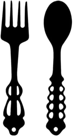 DSDGVDFBV Schwarz, Dekobesteck Besteck, Wanddekoration Dekobesteck Besteck Wand Wand Zum Aufhängen Metall Deko Löffel Gabel Messer Wanddeko Für Wohnzimmer Und Küche