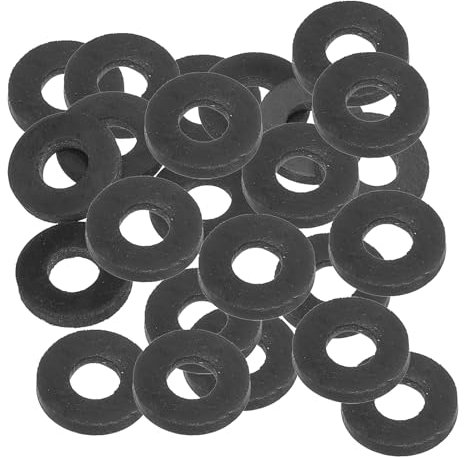 PATIKIL Joint Plat En Caoutchouc M10, Lot De 24, Diamètre Intérieur 10mm, Diamètre Extérieur 22mm, Épaisseur 3mm, Joint D'étanchéité Espaceur Pour Robinet Tuyau Raccord Boulon, Noir