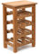 CREEDWOOD WEINREGAL Burgos | 69cm, Mahagoni Massivholz, 12 Flaschen | Natur Flaschenregal, Holz Weinständer, Weinhalter, Flaschen Aufbewahrung