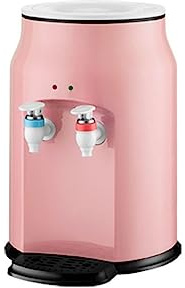 DCDCD Household Water Dispenser Mini Drinking Fountain Desktop Water Boiler Hot and Cold Dual Use Heating Machine Tea Maker 220(Pink Warm)