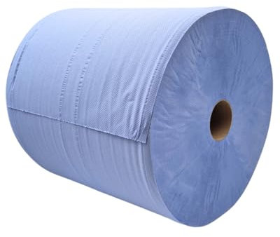 Tissue Expert Putztuchrolle, Putzrolle, Putztücher blau 3-lagig, 1000 Blatt, 36x38 cm, perforiert, saugstark, Reinigungstücher